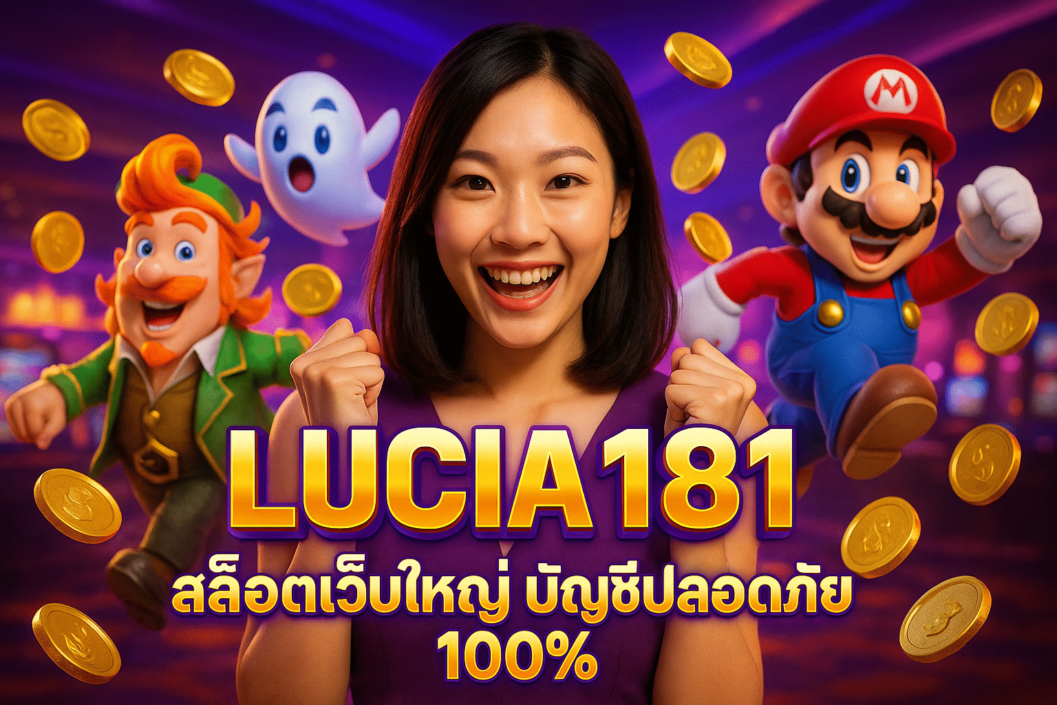 LUCIA181 สล็อตเว็บใหญ่ บัญชีปลอดภัย 100%
