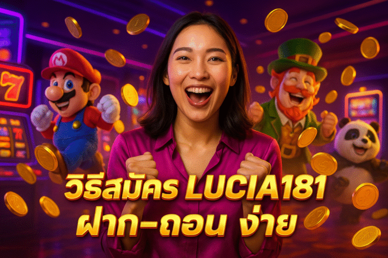 วิธีสมัคร LUCIA181 ฝาก-ถอน ง่าย
