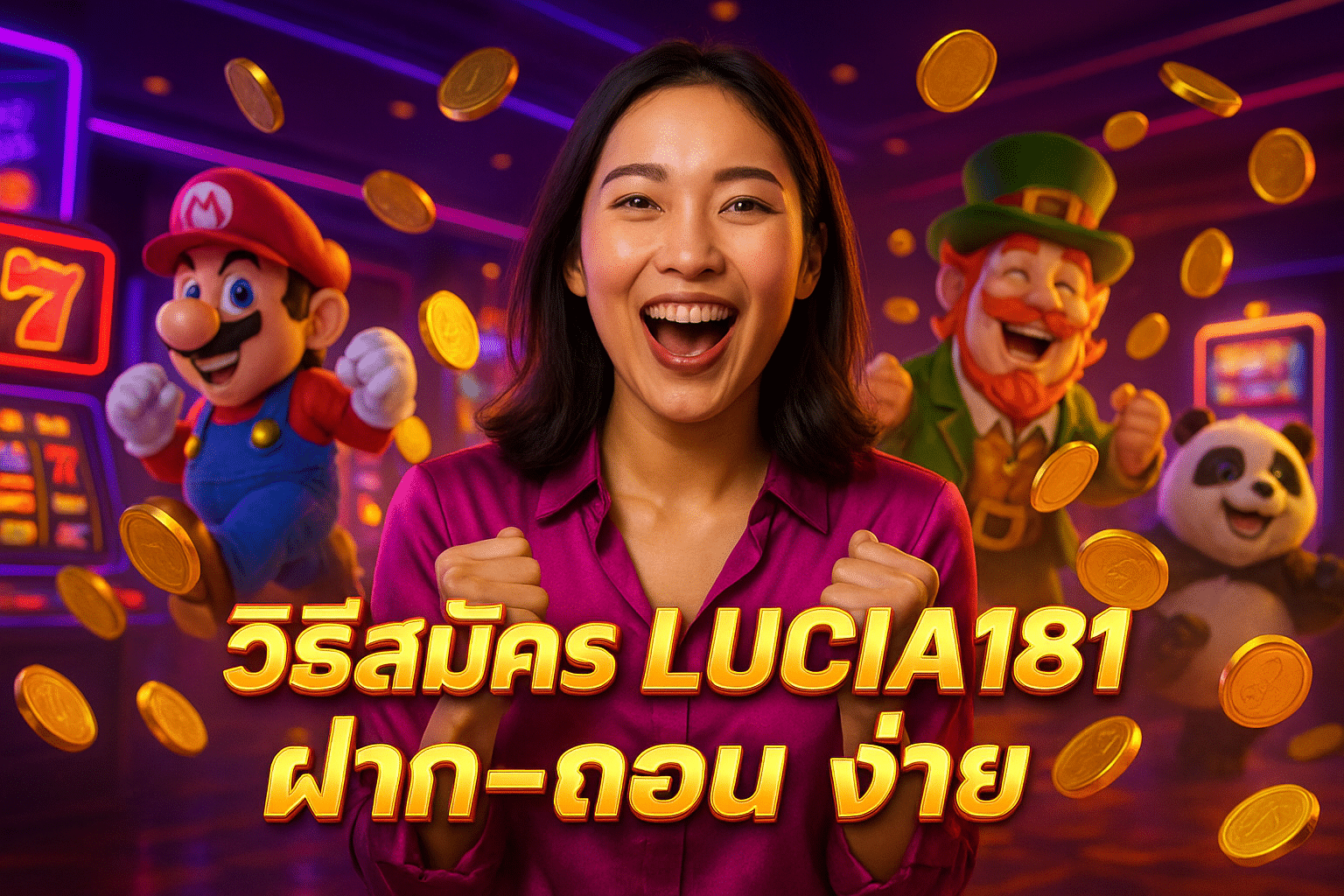 วิธีสมัคร LUCIA181 ฝาก-ถอน ง่าย