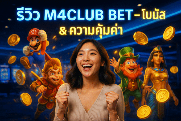 รีวิว M4CLUB BET – โบนัส & ความคุ้มค่า